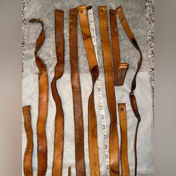 Louis Vuitton authentic Assorted Brown Leather Straps cut from bags sku-015 - Picture 5 of 14